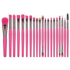 New 20pcs Professional Makeup Brush Set Pink
